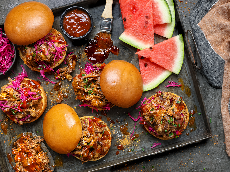 Smoky Texan Beef Brisket on Brioche Rolls